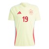 Camiseta de fútbol España Lamine Yamal 19 Segunda Equipación Euro 2024 - Hombre